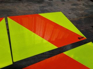 4x Commercial Truck / Trailer Safety Reflectors by Sentinel Safety
