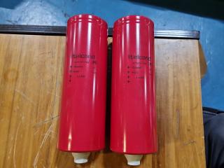 2x Itelcond Electrolytic DC Capacitors AYUX-HR 10000 uF
