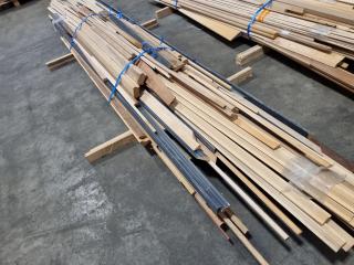 Mixed Lot of Wood Trim, Edging Boards & More