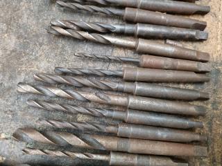 36x Assorted Imperial Size Morse Taper Drills