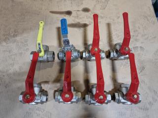 8 Assorted Ball Valves