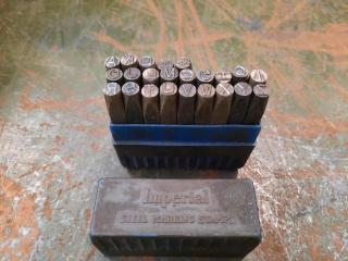 4 x Imperial Steel Marking Stamp Sets