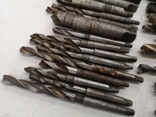 60+ Assorted Morse Taper Mill Drill Bits