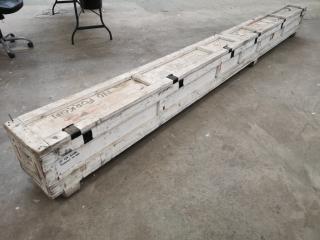 Empty Helicopter Rotor Blade Storage Crate