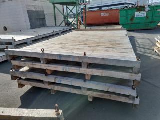 4 x Large Wooden Platforms 