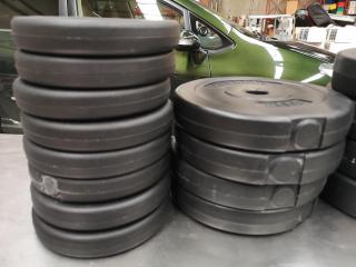 Pair of Olympus One-Handed Dumbells w/ Assorted Weights