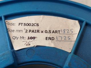 3x Partial Spools of FT5002CS Electrical Wire Cable