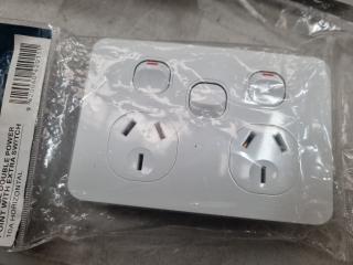 18x TDX Electrical Wall Power Outlets, New