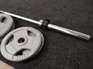 Barbell w/ Assorted Plates