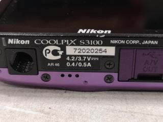 Nik on CoolPix S3100 Digital Point & Shoot Camera.