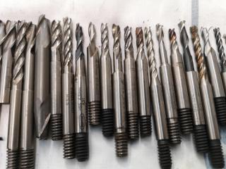 95x Assorted Ball, Square Edge, Rounded Edge & Finishing End Mill Bits