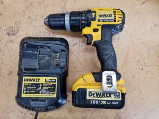 DeWalt Cordless18V XR Hammer Drill Driver w/ Battery & Charger