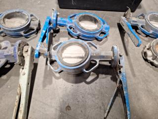 6 Assorted Butterfly Valves