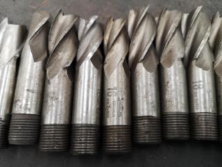 17x Assorted End Mills & Thread Tapers