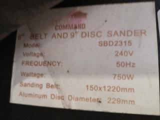 Belt & Disk Sander by Power Command w/ Stand