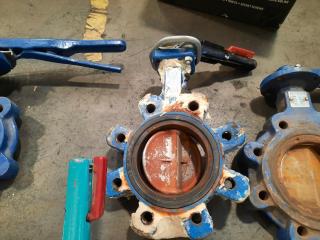 Assorted Lot of 5 Butterfly Valves