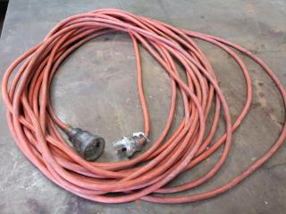 Single Phase 15A Power Extension Cable Lead