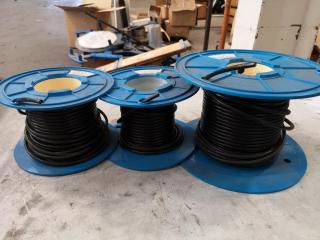 3x Partial Spools of FT5002CS Electrical Wire Cable