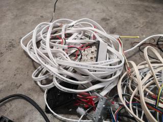 Assorted Electrical Csnloing, Breakers, Boxes, Covers