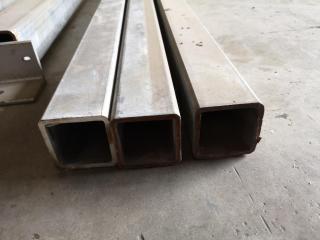 5x Assorted Hollow Steel Lengths