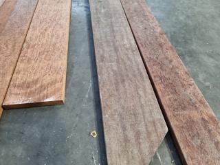 7x Assorted Dark Hardwood Boards