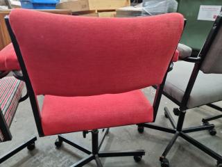 4x Vintage Office Chairs, Partually Restored
