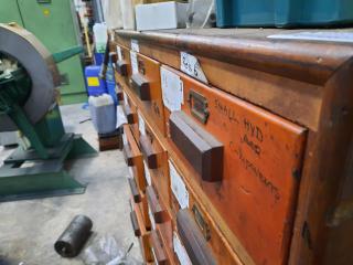 28 Drawer Solid Timber Cabinet