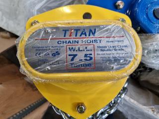 Titan 7.5 Ton Chain Hoist 