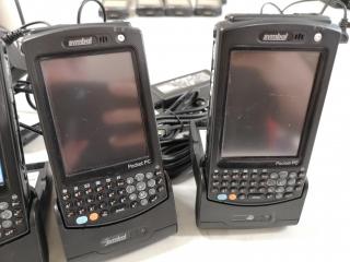 4x Symbol Motorola MC50 Mobile Handheld Computers w/ Charging Cradles