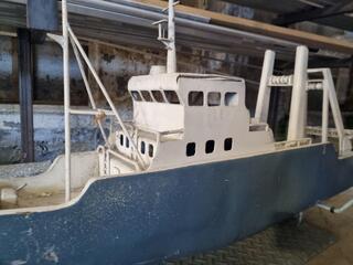 Steel Custom Built Model of Fishing Vessel Kotuku