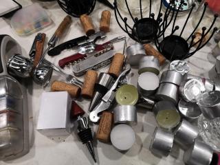 Assorted Lot of Restaurant Decor Items, Accessories, & More