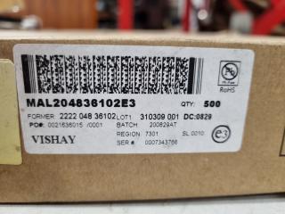 450+ Vishay Aluminium Electrolytic Capacitors, Bulk Lot, New