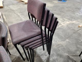 10x Padded Stackable Chairs
