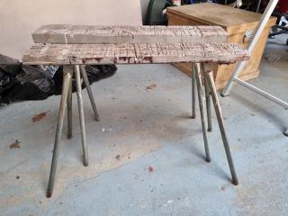 2x Custom Sawhorses