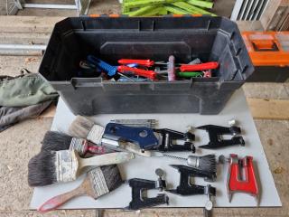 Plastic Toolbox of Chainsaw Supplies 