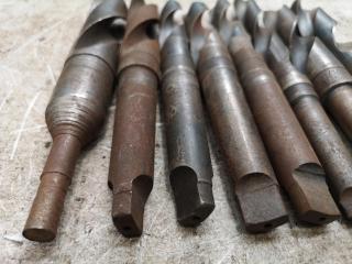 8x Mill Drills w/ Morse Taper Shanks