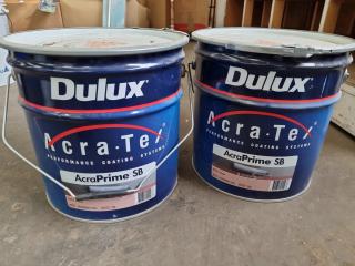 Dulux Acra-Tex AcraPrime SB Sealer, 2x Partial 15L Buckets