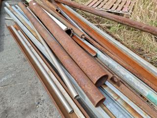 Large Assortment of Steel Pipes - Box Section etc