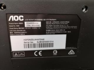 AOC 23.6" LED Computer Monitor
