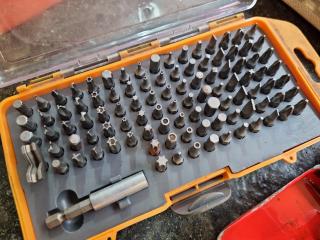 Assorted Tool Kits, Drivers  Punches Sockets & More