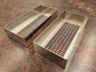 2x Stainless Steel Equipment Covers