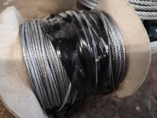 2x Spools of Steel Sizmic Wire, 5mm & 2.5mm Diameters