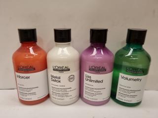 4 Assorted Loréal 'Professional Paris' Shampoos