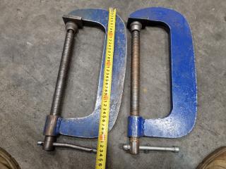 2x Nuweld 250mm G-Clamps