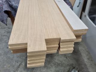 31x Lengths of Wood Veneer Trim Boards