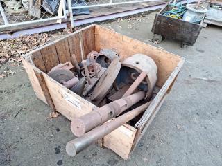 Large Crate of Assortment of Metal Supplies