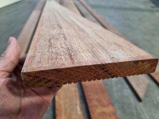 7x Assorted Dark Hardwood Boards