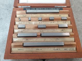 Micrometer Checking Gage Block Set