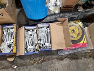 Assorted Construction Supplies, Fastening Hardware, & More