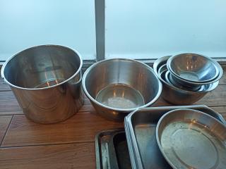 Large Lot of Stainless Bowls